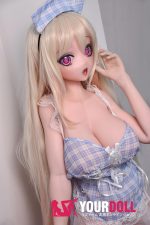 ElsaBabe 花守薫 RAD047 148cm-L ピンク肌 フルシリコン 八重歯 アニメ風 巨乳 ラブドール - 画像 (4)