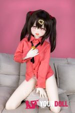 AotumeDoll #130ヘッド 135cm Bカップ フルTPE製 ツインテール 愛嬌 ラブドール 新品 - 画像 (4)