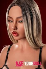 Climax Lillian SiE159cm Dカップ フルシリコン 顎機能付き Black肌 欧米系 ふっくら唇 CLM Ultra Series ラブドール - 画像 (7)