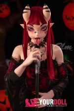 Climax Meru SiQ157cm Cカップ フルシリコン Cinnamon肌 人外 ハロウィン CLM Ultra Series ラブドール - 画像 (6)