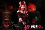Climax Meru SiQ157cm Cカップ フルシリコン Cinnamon肌 人外 ハロウィン CLM Ultra Series ラブドール - 画像 (22)