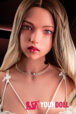 Climax Grace #877 110cm Aカップ Black肌 トルソー 顎機能付き シリコンヘッド+TPEボディ 普通胸&ボディメイク付き 半身ラブドール - 画像 (4)