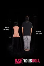 Climax Carmen 661# 80cm 13.95kg AAカップ 顎機能付き フルシリコン スーパー軽量化 Black肌 ちっぱい CLM ULW Series トルソー 半身ラブドール 新品 - 画像 (21)