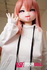 IROKEBIJIN Aisa 120cm-ぽっちゃり Kカップ S-TPE製 ボディ選択可  White肌 舌出し エッチ メスガキ ハート目 ラブドール - 画像 (4)