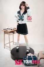 Momo 多希(たき) 150cm MHS051A-B Cカップ シリコンヘッド+TPEボディ ノーマル肌 愛嬌 雀斑メイク 美乳 ラブドール 新品 - 画像 (6)