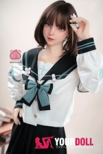 Momo 多希(たき) 150cm MHS051A-B Cカップ シリコンヘッド+TPEボディ ノーマル肌 愛嬌 雀斑メイク 美乳 ラブドール 新品 - 画像 (3)