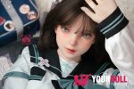 Momo 多希(たき) 150cm MHS051A-B Cカップ シリコンヘッド+TPEボディ ノーマル肌 愛嬌 雀斑メイク 美乳 ラブドール 新品 - 画像 (10)