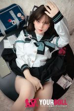 Momo 多希(たき) 150cm MHS051A-B Cカップ シリコンヘッド+TPEボディ ノーマル肌 愛嬌 雀斑メイク 美乳 ラブドール 新品 - 画像 (2)