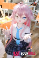 MOZU 星叶 小胸 141cm 画像通りの仕様付き ビニール製のヘッド+TPEボディ 愛嬌 コスプレ衣装 ラブドール 新品