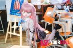 MOZU 星叶 小胸 141cm 画像通りの仕様付き ビニール製のヘッド+TPEボディ 愛嬌 コスプレ衣装 ラブドール 新品 - 画像 (7)