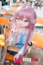 MOZU 星叶 小胸 141cm 画像通りの仕様付き ビニール製のヘッド+TPEボディ 愛嬌 コスプレ衣装 ラブドール 新品 - 画像 (2)