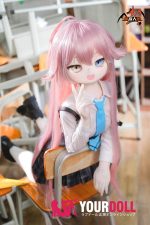 MOZU 星叶 小胸 141cm 画像通りの仕様付き ビニール製のヘッド+TPEボディ 愛嬌 コスプレ衣装 ラブドール 新品 - 画像 (5)
