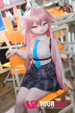 MOZU 星叶 小胸 141cm 画像通りの仕様付き ビニール製のヘッド+TPEボディ 愛嬌 コスプレ衣装 ラブドール 新品 - 画像 (6)