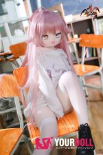 MOZU 星叶 小胸 141cm 画像通りの仕様付き ビニール製のヘッド+TPEボディ オッドアイ 常服 ラブドール 新品 - 画像 (3)