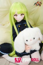 MOZU 光ちゃん 65cm 3.5kg 画像と同じ仕様 ビニールヘッド+シリコンボディ エルフ耳 双子 姉系 ツンデレ コスプレ衣装 フィギュア - 画像 (2)
