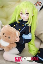 MOZU 望ちゃん 65cm 3.5kg 画像と同じ仕様 ビニールヘッド+シリコンボディ エルフ耳 双子 妹系 メスガキ コスプレ衣装 フィギュア - 画像 (3)