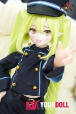 MOZU 望ちゃん 65cm 3.5kg 画像と同じ仕様 ビニールヘッド+シリコンボディ エルフ耳 双子 妹系 メスガキ コスプレ衣装 フィギュア