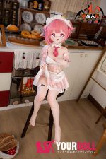 MOZU 草莓 大胸 141cm 画像通りの仕様付き ビニール製のヘッド+TPEボディ 3Dの口 SSRシリーズ メイド ラブドール 新品 - 画像 (10)