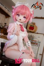 MOZU 草莓 大胸 141cm 画像通りの仕様付き ビニール製のヘッド+TPEボディ 3Dの口 SSRシリーズ メイド ラブドール 新品 - 画像 (8)