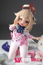 Otaku Doll 65cm 3KG 1穴あり ビニール製のヘッド+シリコンボディ 三種類の顔あり 画像通りの服x2付き コスプレ系 キュート オナホール