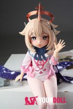 Otaku Doll 65cm 3KG 1穴あり ビニール製のヘッド+シリコンボディ 三種類の顔あり 画像通りの服x2付き コスプレ系 キュート オナホール - 画像 (5)