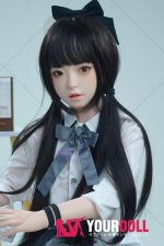 Fudoll 環奈 #J008 136cm Aカップ シリコンヘッド+TPEボディ 顎機能追加可 華奢 愛嬌 ラブドール