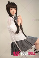Fudoll 環奈 #J008 136cm Aカップ シリコンヘッド+TPEボディ 顎機能追加可 可愛い 貧乳 愛嬌 ラブドール - 画像 (25)