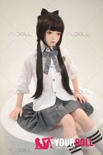 Fudoll 環奈 #J008 136cm Aカップ シリコンヘッド+TPEボディ 顎機能追加可 可愛い 貧乳 愛嬌 ラブドール - 画像 (8)