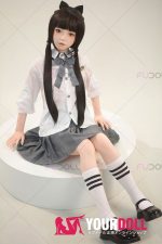 Fudoll 環奈 #J008 136cm Aカップ シリコンヘッド+TPEボディ 顎機能追加可 可愛い 貧乳 愛嬌 ラブドール - 画像 (16)