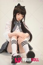 Fudoll 環奈 #J008 136cm Aカップ シリコンヘッド+TPEボディ 顎機能追加可 可愛い 貧乳 愛嬌 ラブドール - 画像 (4)