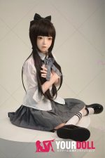 Fudoll 環奈 #J008 136cm Aカップ シリコンヘッド+TPEボディ 顎機能追加可 可愛い 貧乳 愛嬌 ラブドール - 画像 (19)