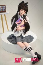 Fudoll 環奈 #J008 136cm Aカップ シリコンヘッド+TPEボディ 顎機能追加可 可愛い 貧乳 愛嬌 ラブドール - 画像 (9)