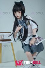 Fudoll 環奈 #J008 136cm Aカップ シリコンヘッド+TPEボディ 顎機能追加可 華奢 愛嬌 ラブドール - 画像 (7)