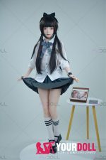 Fudoll 環奈 #J008 136cm Aカップ シリコンヘッド+TPEボディ 顎機能追加可 華奢 愛嬌 ラブドール - 画像 (15)