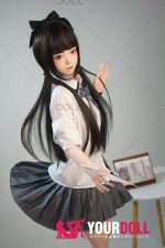 Fudoll 環奈 #J008 136cm Aカップ シリコンヘッド+TPEボディ 顎機能追加可 華奢 愛嬌 ラブドール - 画像 (2)