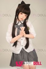 Fudoll 環奈 #J008 136cm Aカップ シリコンヘッド+TPEボディ 顎機能追加可 可愛い 貧乳 愛嬌 ラブドール - 画像 (28)