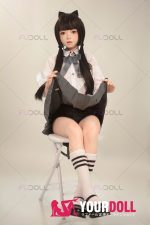 Fudoll 環奈 #J008 136cm Aカップ シリコンヘッド+TPEボディ 顎機能追加可 華奢 愛嬌 ラブドール - 画像 (21)