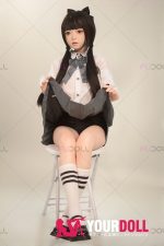 Fudoll 環奈 #J008 136cm Aカップ シリコンヘッド+TPEボディ 顎機能追加可 可愛い 貧乳 愛嬌 ラブドール - 画像 (31)
