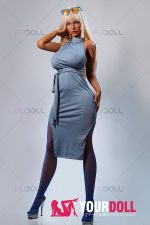 Fudoll 丽莎 157cm Iカップ フルシリコン 顎機能付き リアルな肌質感付き ブラウン肌 セクシー ラブドール - 画像 (18)