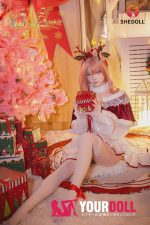 Shedoll Jiangxiaotang(江小棠) 160cm Cカップ フルシリコン 顎機能追加可 サンタガール 綺麗 カスタム瞳 ラブドール - 画像 (8)