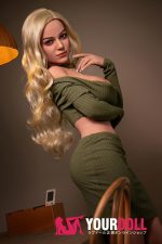 Aibei Doll #AB13 166cm-L Gカップ Light tan肌 ブロンド 欧米系 熟女 魅惑の谷間 ラブドール - 画像 (13)