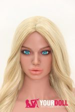 Aibei Doll #AB4 166cm-L Gカップ Light tan肌 シリコンヘッド+TPEボディ ブロンド ふっくら唇 美人 ラブドール - 画像 (11)