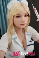 Aibei Doll #AB17 153cm-肥満 Mカップ White肌 シリコンヘッド+TPEボディ ナースプレイ 爆乳 ラブドール