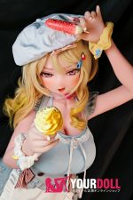 ElsaBabe 小川梨花 RAD048 148cm-L ピンク肌 フルシリコン ドヤ顔 キラキラ 八重歯 ラブドール 新品 - 画像 (2)