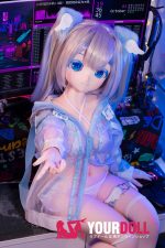 CroissantDoll(羊角社Doll) #B01 132cm-大胸 デカールメイク ビニール製のヘッド ホワイト肌 萌え ラブドール - 画像 (2)