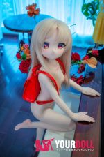CroissantDoll(羊角社Doll)  #B01 141cm 手描きメイク ビニール製のヘッド ホワイト肌 無邪気 魔法少女 同じ服購入可 ラブドール - 画像 (7)