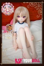 CroissantDoll(羊角社Doll) #B01 141cm 手描きメイク ビニール製のヘッド ホワイト肌 愛嬌 ブルマ 同じ服購入可 ラブドール - 画像 (6)