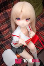 CroissantDoll(羊角社Doll)  #B01 141cm 手描きメイク ビニール製のヘッド ホワイト肌 無邪気 魔法少女 同じ服購入可 ラブドール