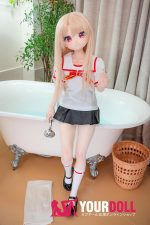 CroissantDoll(羊角社Doll)  #B01 141cm 手描きメイク ビニール製のヘッド ホワイト肌 無邪気 魔法少女 同じ服購入可 ラブドール - 画像 (8)