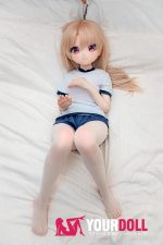 CroissantDoll(羊角社Doll) #B01 141cm 手描きメイク ビニール製のヘッド ホワイト肌 愛嬌 ブルマ 同じ服購入可 ラブドール - 画像 (4)